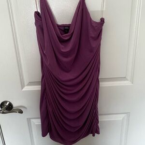 Wild Fable Purple Draped Mini Dress